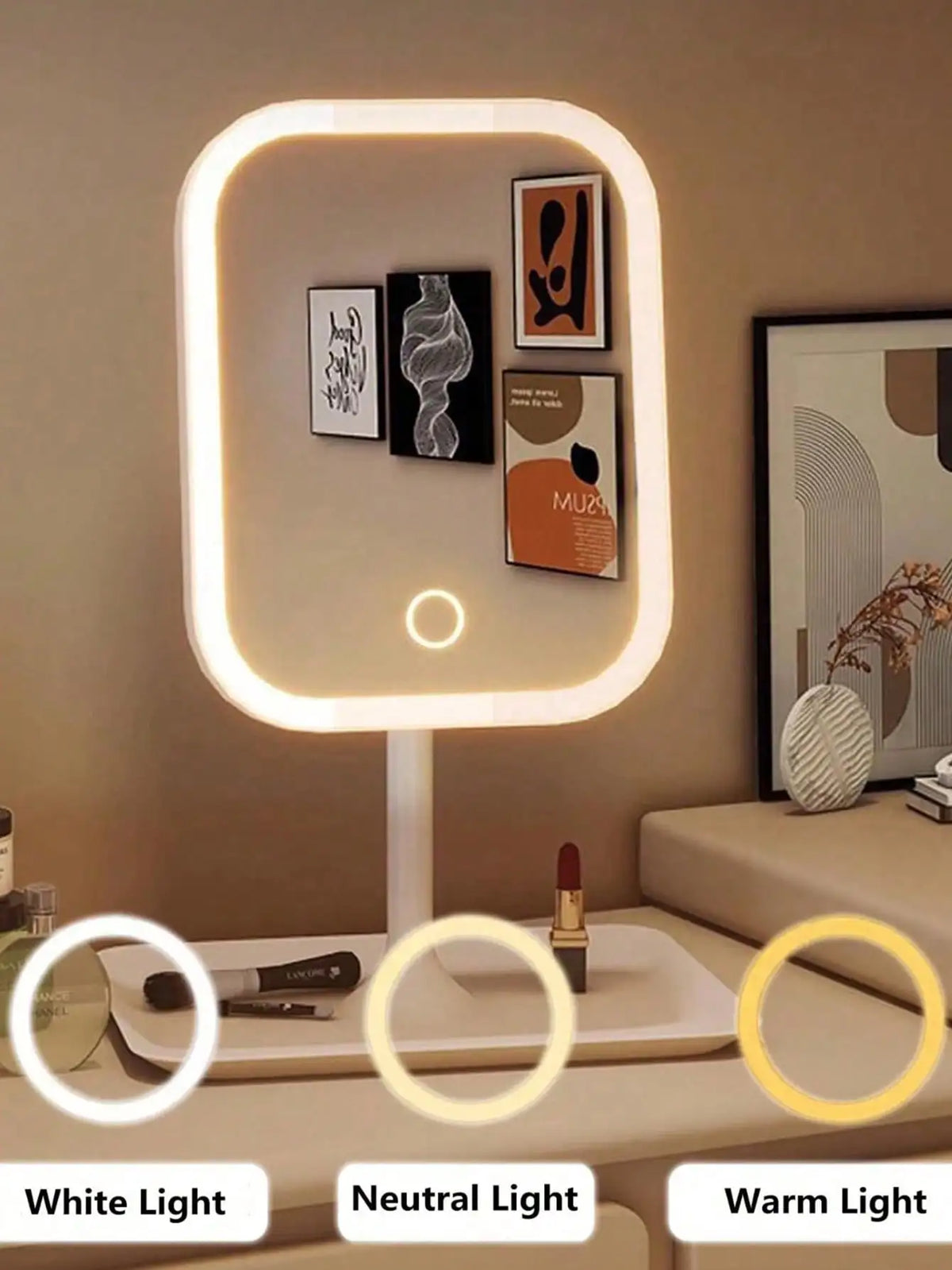 Vanity LED Makeup Mirror with 10X
