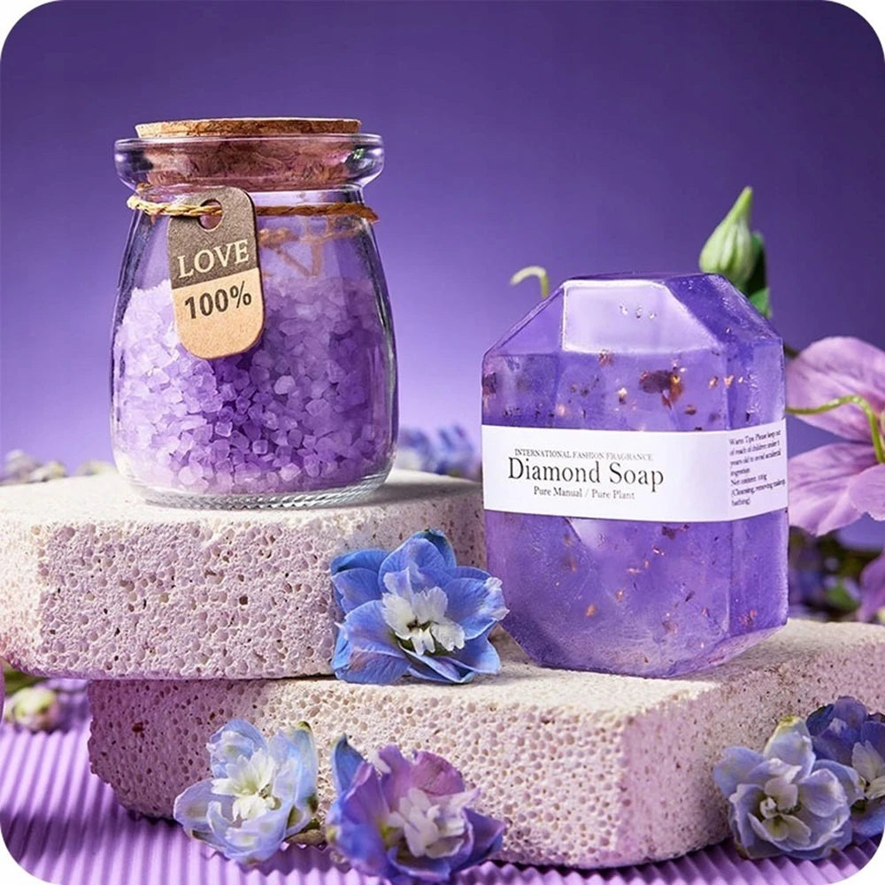 Purple Lavender Spa Gift Basket