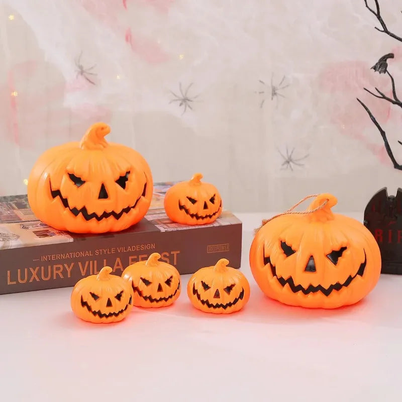 Whimsical Pumpkin Ghost Lantern Set