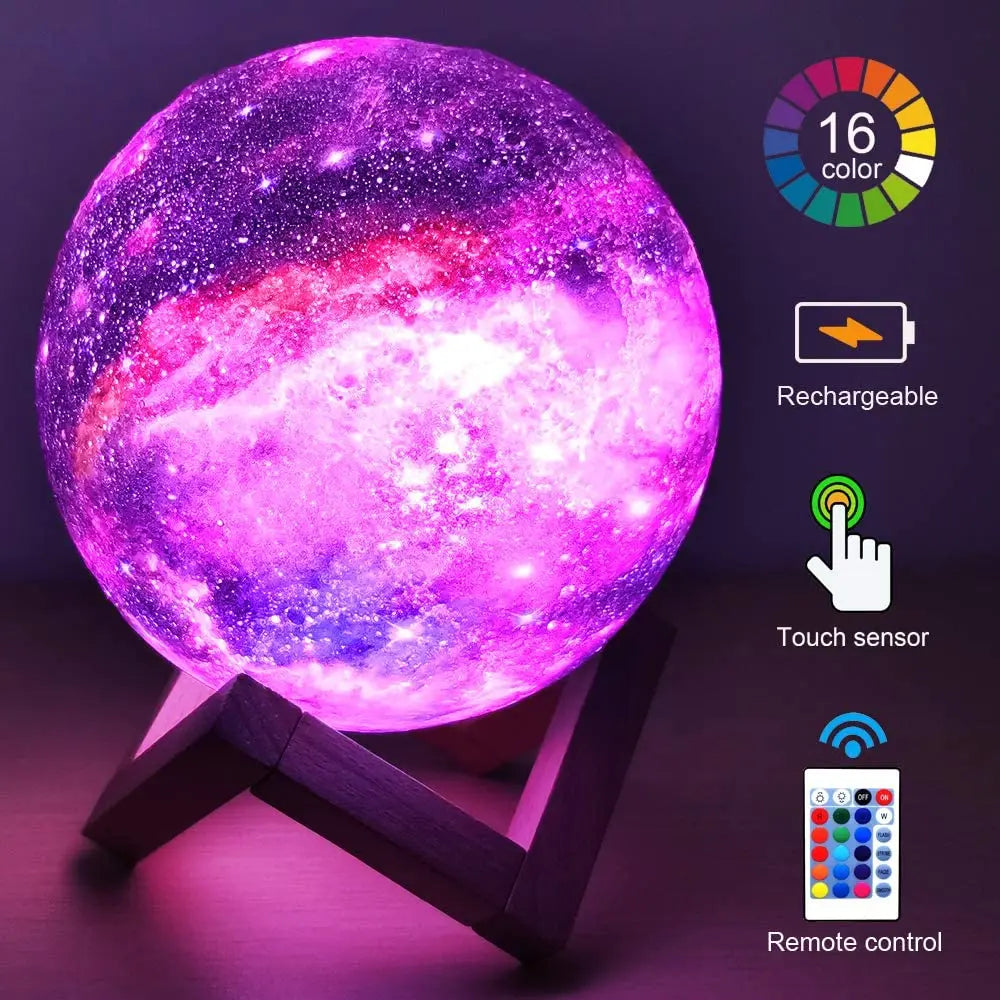 Celestial Glow 3D Moon Lamp