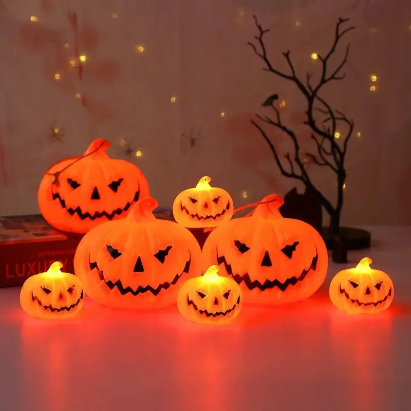 Whimsical Pumpkin Ghost Lantern Set