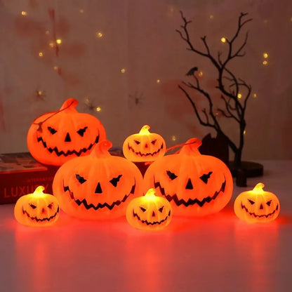 Whimsical Pumpkin Ghost Lantern Set