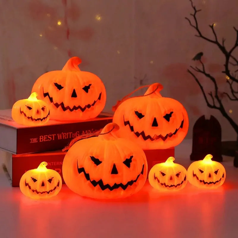 Whimsical Pumpkin Ghost Lantern Set