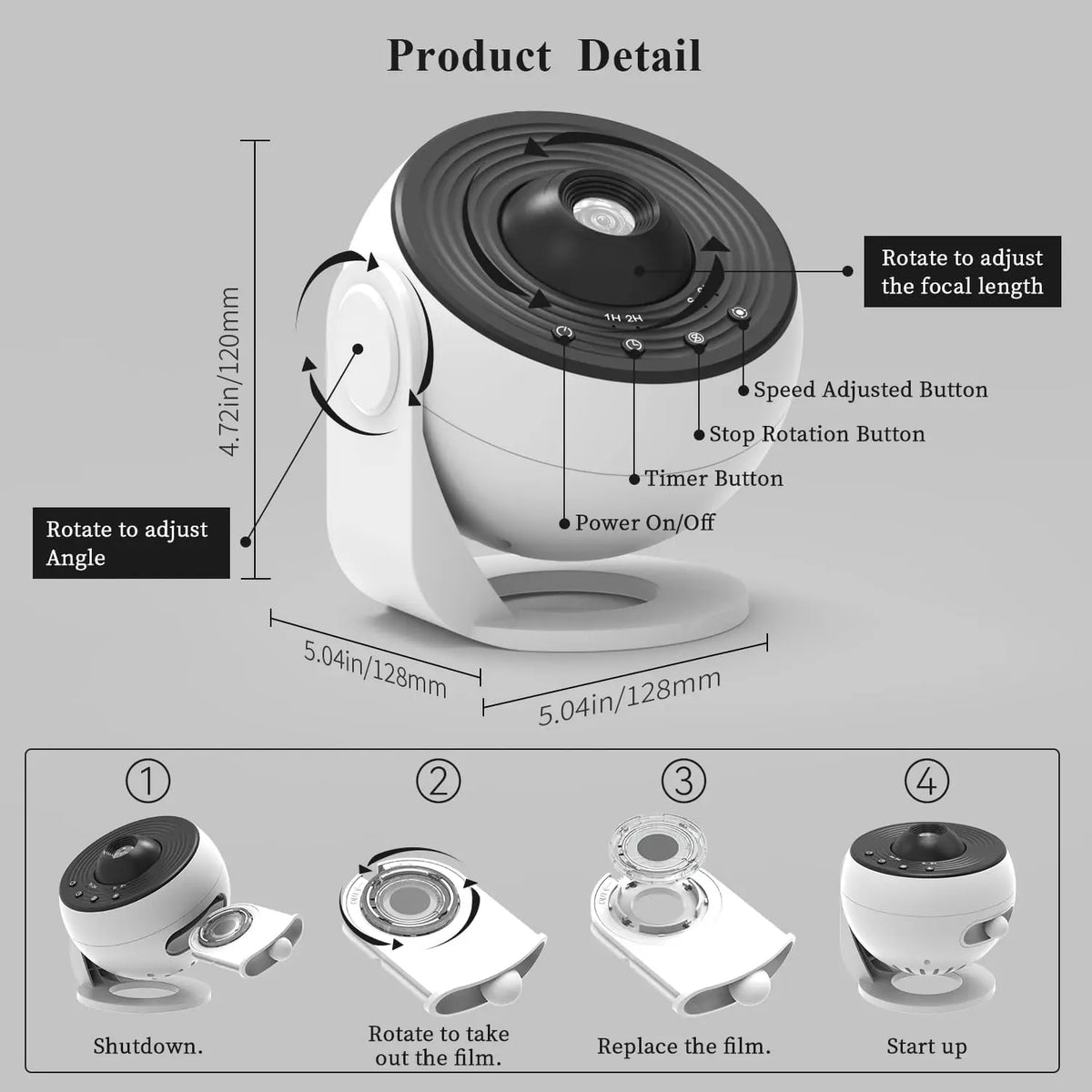 Galaxy and sky Projector ,  13 in 1 HD  for Bedroom, 360 Rotation